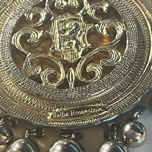 Vintage Nettie Rosenstein Roman Coin Pendant Necklace - Picture 3 of 8